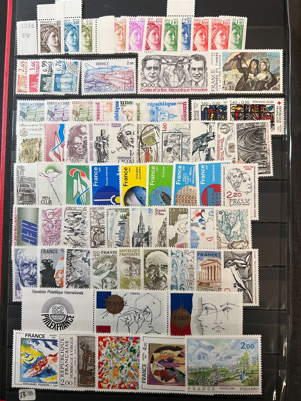 Alle Briefmarken: () Année complète 1981 Neufs** – Neu und originalverpackt aus Lausanne von ffhoud 1
