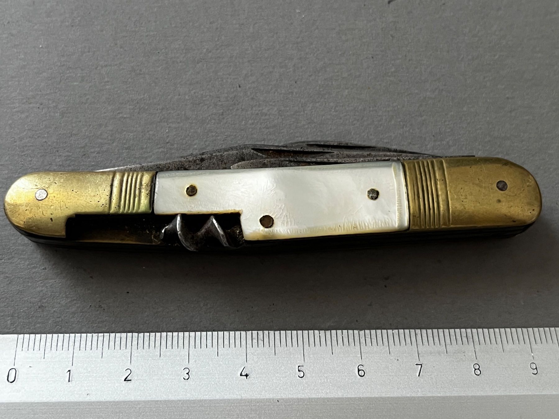 Solingen Coltelli tascabile: Antikes Perlmutt-Sackmesser 93 mm - selten – Usato da Zürich venduto da FV.vintage 8