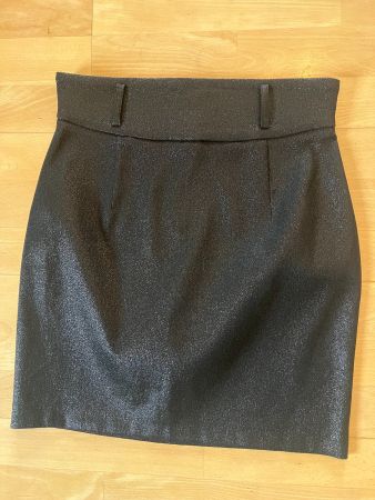 MORGAN Damen Rock in Gr. 40, Schwarz/Glitzer