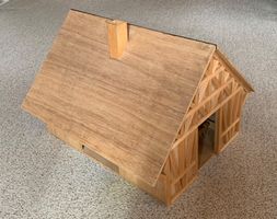 Holz Fachwerk Spielscheune mit Viehbestand für Jungbauern