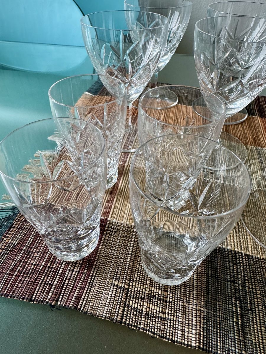 Gläser: Kristallglas Set 17-teilig Schliffglas – Gebraucht aus Zürich von pilatus777 4