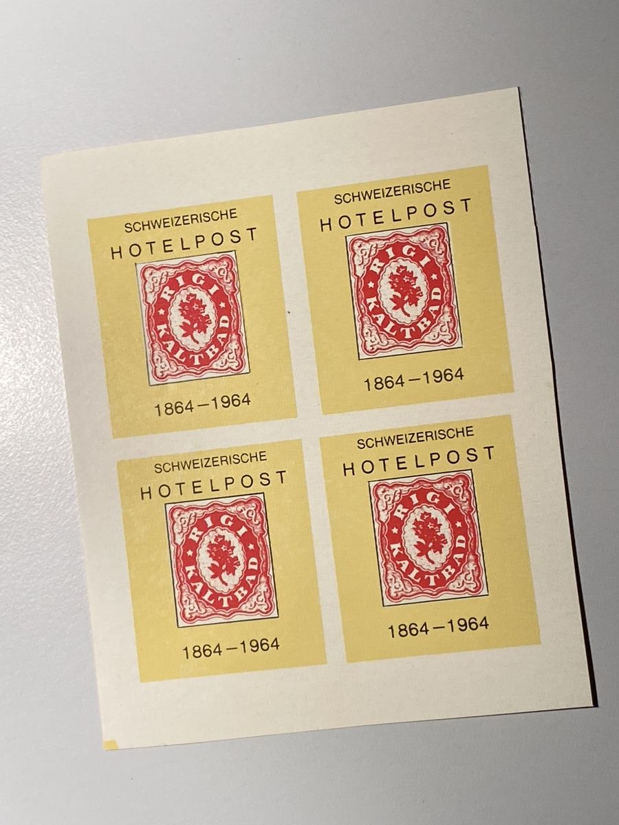 Alle Briefmarken: Schweizerische Hotel Post 1864-1964 Rigi Kaltbad – Gebraucht aus Küssnacht a. Rigi von Unique-Valuable