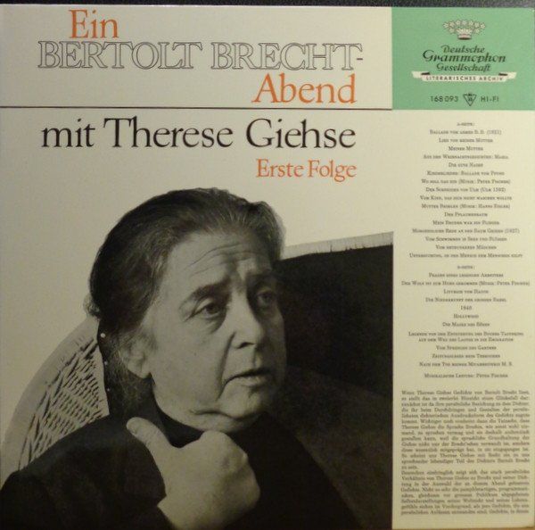 Dischi in vinile: Giehse Therese: Ein Bertolt Brecht-Abend Vol. 1 - LP – Nuovo (secondo la descrizione) da Steinhausen venduto da Vilivinili