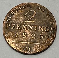 2 Pfennigs - Frederick William III - Königreich Preußen 1823
