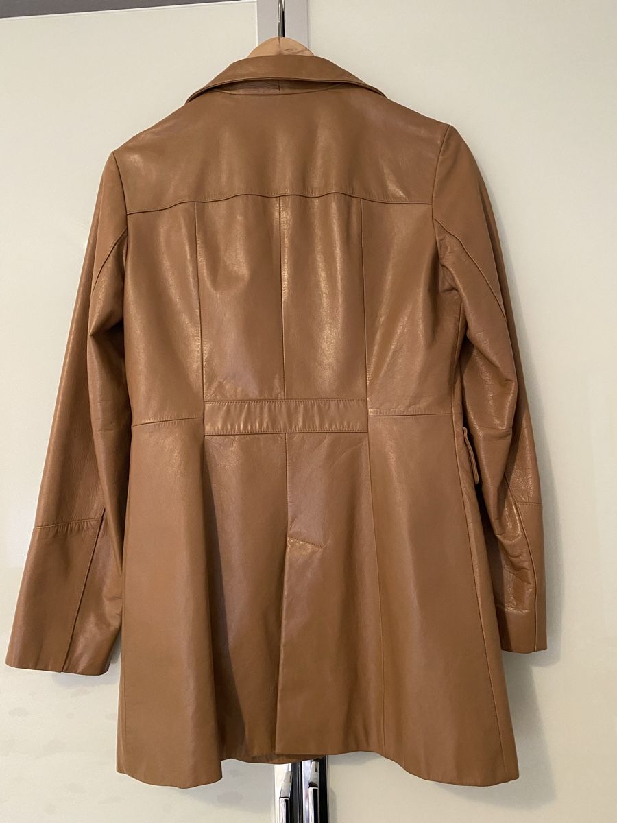 Cappotti: Leonardo Lederjacke - Beige Gr. 36 – Usato da Winterthur venduto da sony-6 1
