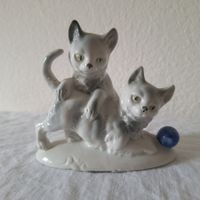 Versand möglich! 2 Katzen, Porzellan, Stempel
