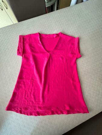 T-shirt fucsia poliestere tg.L