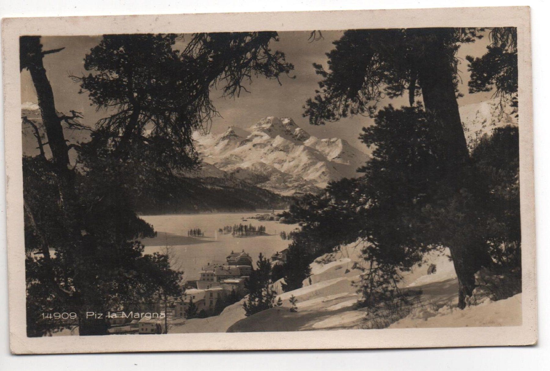 Ansichtskarten: SILSERSEE Nr. 14909 Piz la Margna – Gebraucht aus Jona von philajona