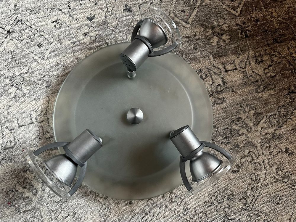Moderne LED Deckenlampe 3-flammig, dimmbar, drehbar 2