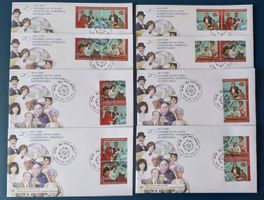 UNO Genève 1999 Weltpostverein spez. 8 private Var. Blockaus