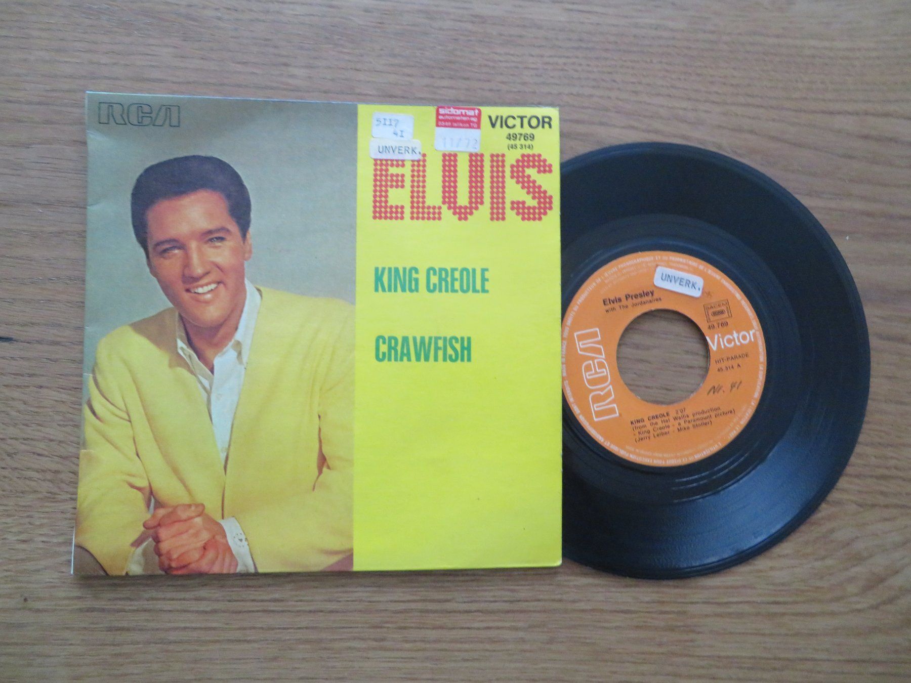 Schallplatten: Elvis Presley - King Creole / Crawfish Vinyl Single – Neu (gemäss Beschreibung) aus Zürich von max_cp5f