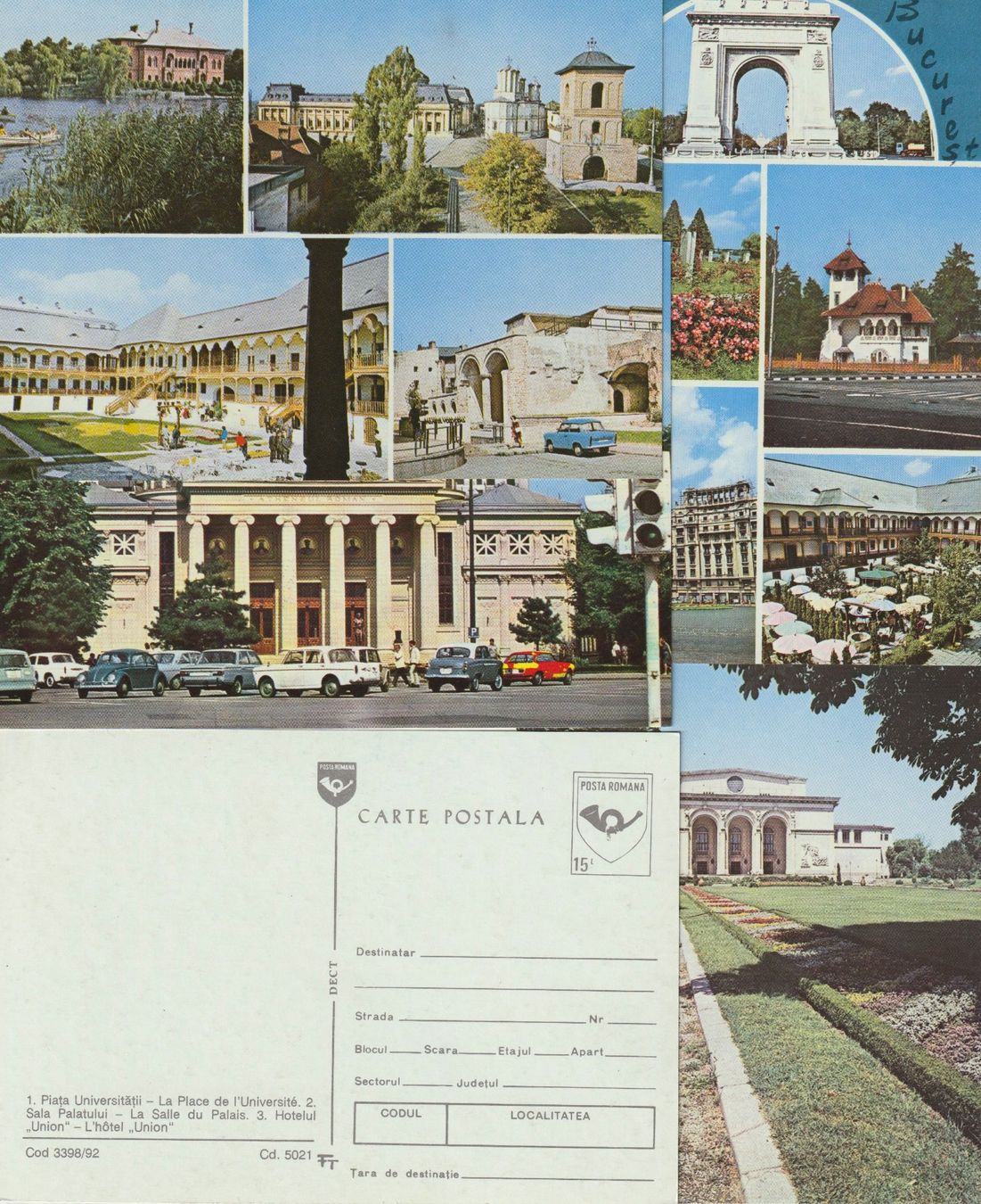 Cartoline postali: Sammlung 18 Ak Bukarest, Bucuresti, Romania, um 1990 – Usato da Bedigliora venduto da positano 1