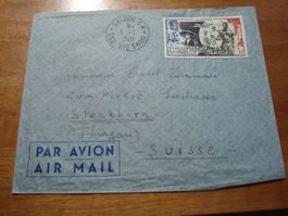Flugbrief Indochina-Schweiz 1950, Marke UPU 1949