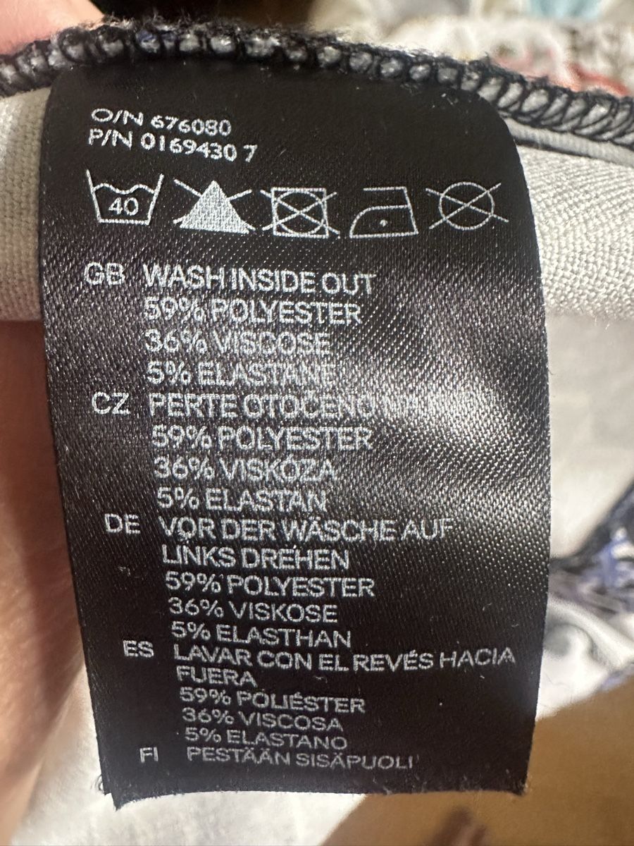 H&M Gonne: H&M Minirock Gr. 40, blau gemustert – Usato da Greifensee venduto da EGGCAR 2