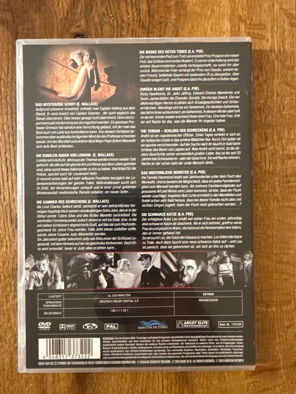 Tous les DVDs: Edgar Wallace & Edgar Allan Poe Collection DVD – D'occasion à Zürich par Gekuu 1