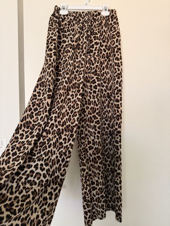 Pantalon femme imprimé léopard 
