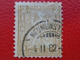1882: Nr.44: starker Druckfehler oben im Rand: NEUMÜNSTER ZH