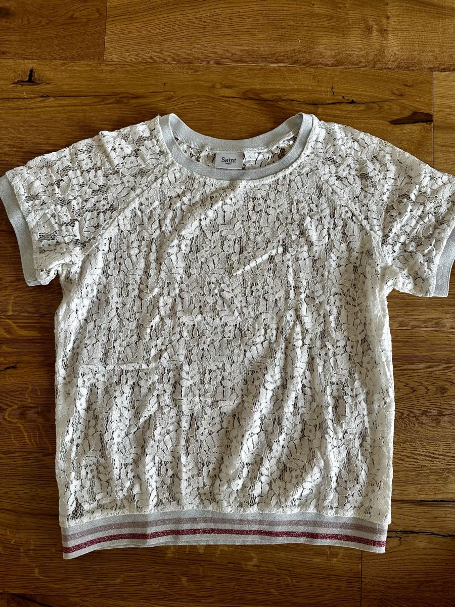 T-Shirts: Shirt Saint Tropez Spitze Weiss Grösse L – Gebraucht aus Urswil von LMT89