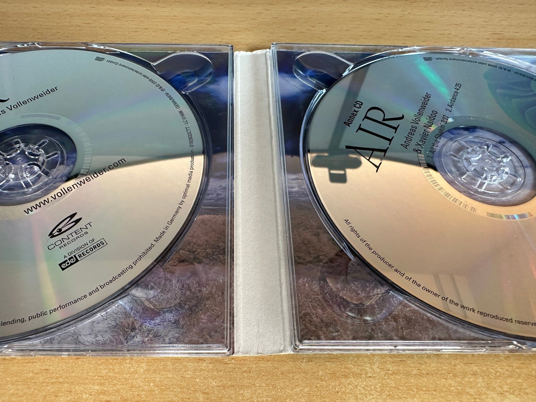 CD: Andreas Vollenweider – Air - 2 CD – Usato da Rikon im Tösstal venduto da Alpenmutz 2