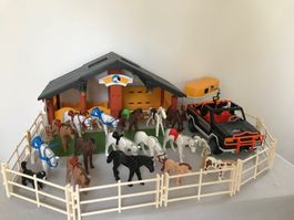 Playmobil Reiterhof mit viel Zubehör - Top Zustand!