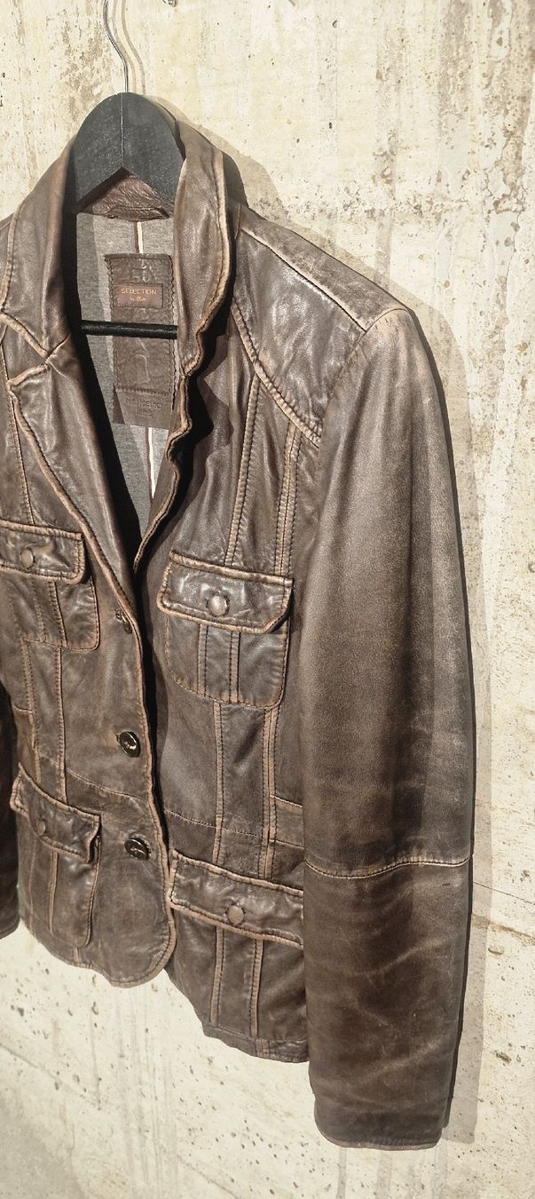 S.Oliver Jacken: s.Oliver Selection Lederjacke aus 100% Lammleder Braun Gr. M – Gebraucht aus Affeltrangen von Szafaoli 2