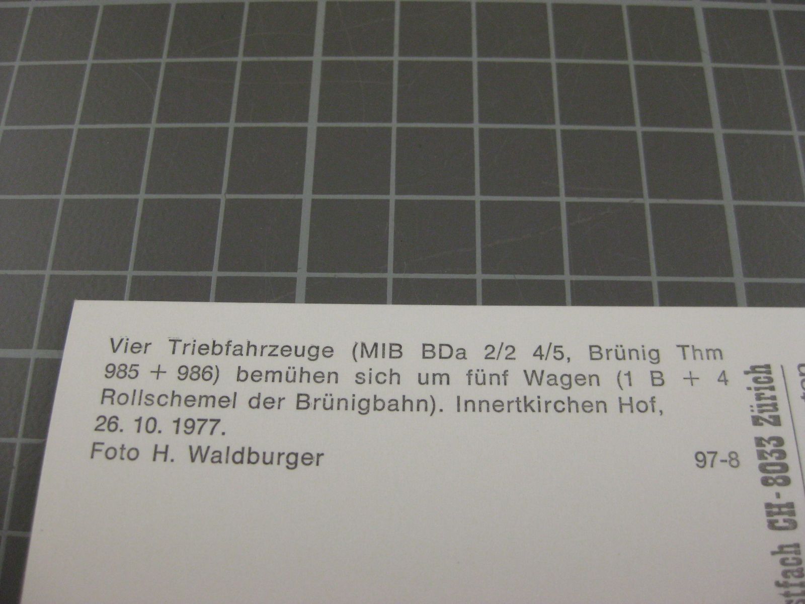 Cartoline postali: Innertkirchen mit Zug – Usato da Malters venduto da Marosko 2
