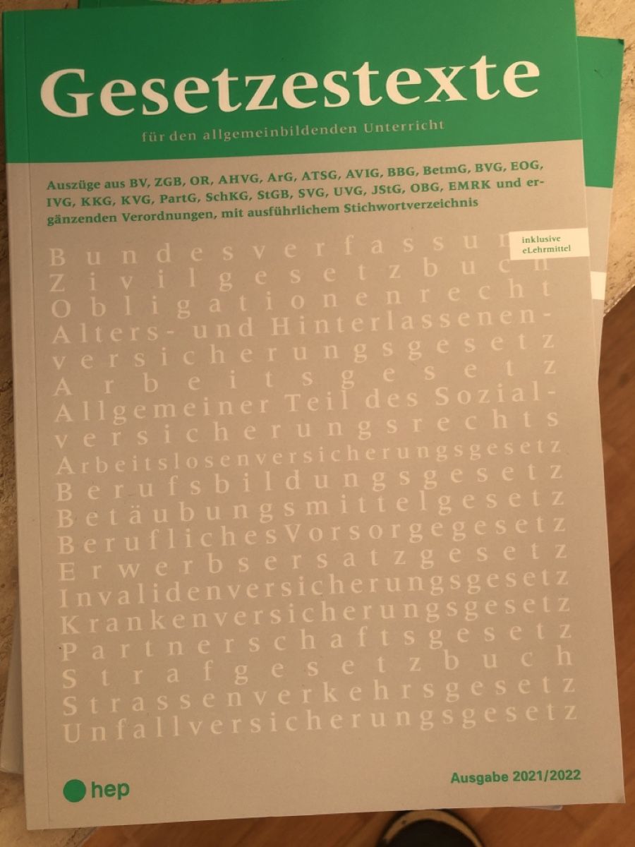 Bücher: Gesetzestexte – Neu (gemäss Beschreibung) aus Wetzikon ZH von OBJRS