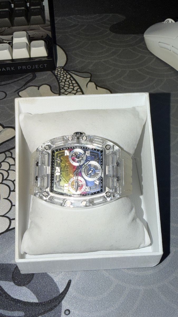 Guess Orologi: Guess PHOENIX - Chronograph - clear/ rainbow matte – Usato da Oberglatt ZH venduto da try_sct9 3