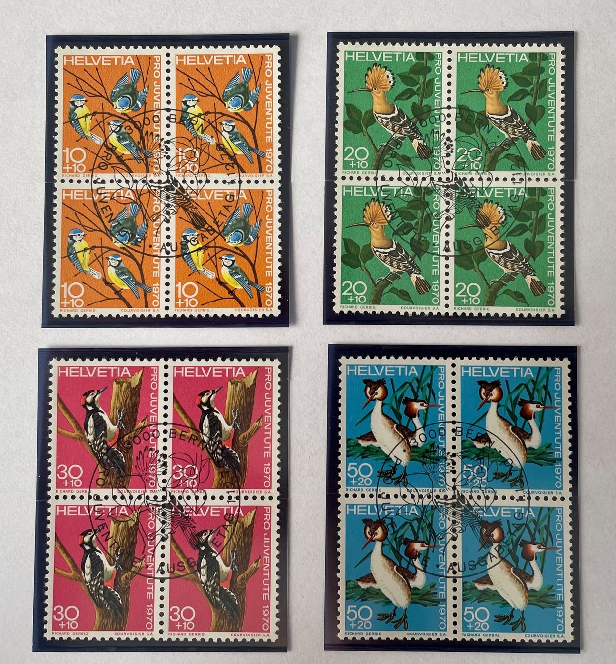 Alle Briefmarken: Pro Juventute, 4er Block 1970 FDC, siehe Abbildung – Gebraucht aus Rorschach von Ziltenera