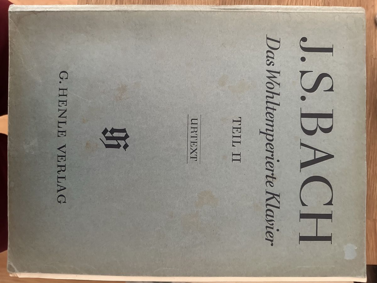 Libri: J.S. Bach Das Wohltemperierte Klavier Teil II Noten – Usato da Aarwangen venduto da Wikipr