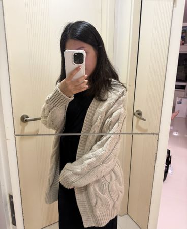 New!!! 🇯🇵 GU Japan Wool Cream Knit Cardigan