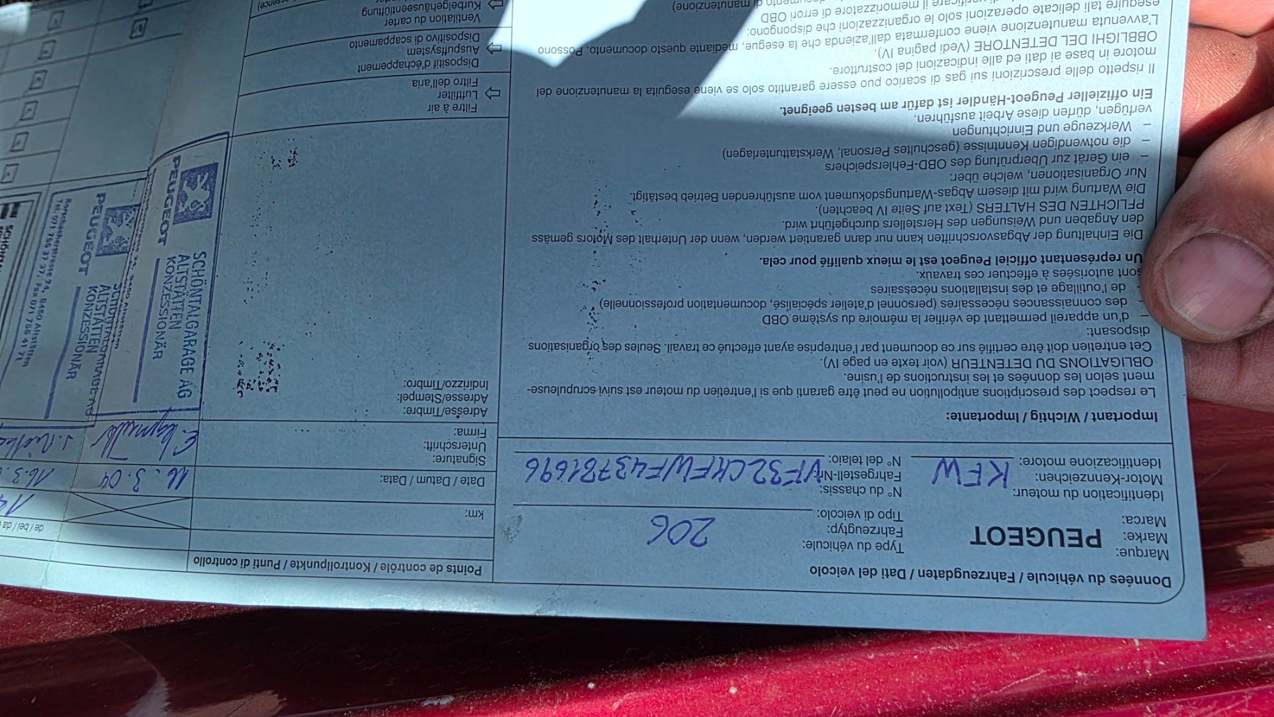 Peugeot Automobili: Peugeot 206 – Usato da Arbon venduto da .Tropxe. 9