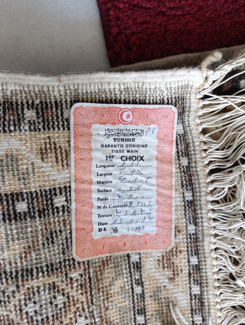 Teppiche: Tapis tunisien – Gebraucht aus St-Cergue von Neviana 1