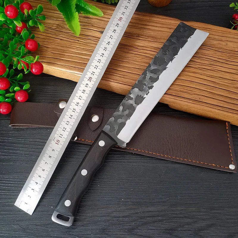 Accessori: Outdoor Chooper Messer (Hackmesser) mit Lederscheide – Nuovo (secondo la descrizione) da Tumegl/Tomils venduto da Steinschleuder-Shop 1