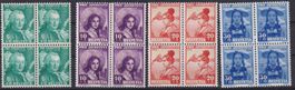PJ 1938 .Serie 4er Blöcke **,SBK 40.-