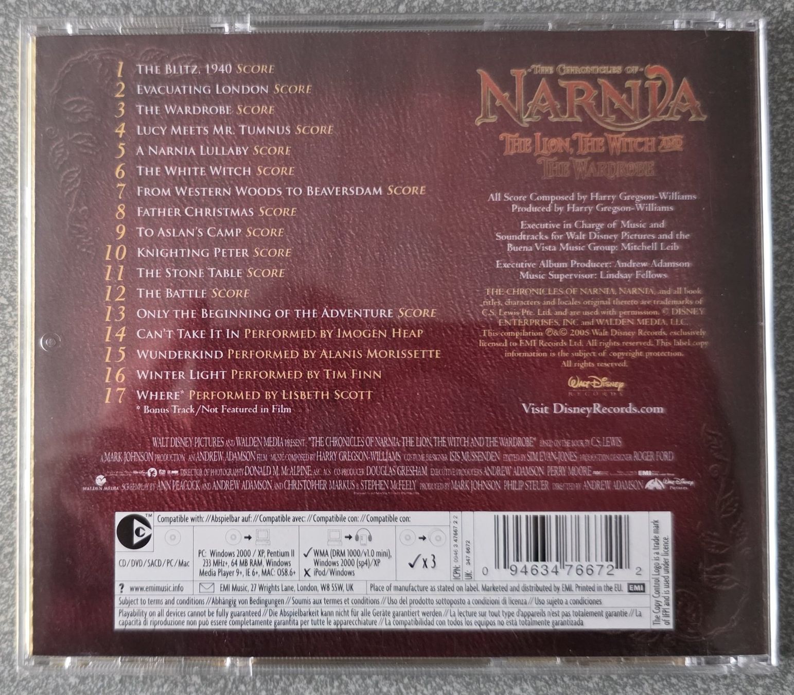 CDs: Narnia 3D - Original Motion Picture Soundtrack CD – Gebraucht aus Oetwil am See von fineli2 1