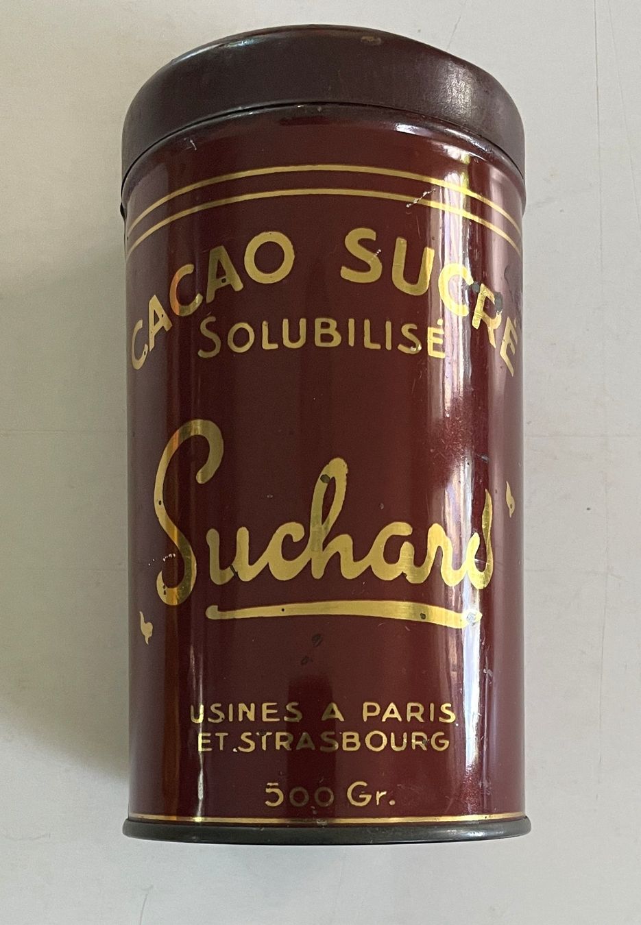 Suchard Barattoli: Suchard Cacao  - Alte Werbeblechdose / Ancienne boîte – Usato da Savagnier venduto da Ne2065 3
