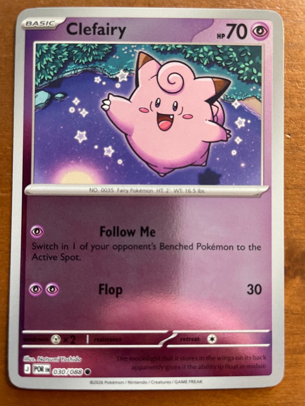 Pokémon Carte collezionabili: Pokemon Clefairy Reverse (Versand gratis) – Nuovo (secondo la descrizione) da Chur venduto da Angerson