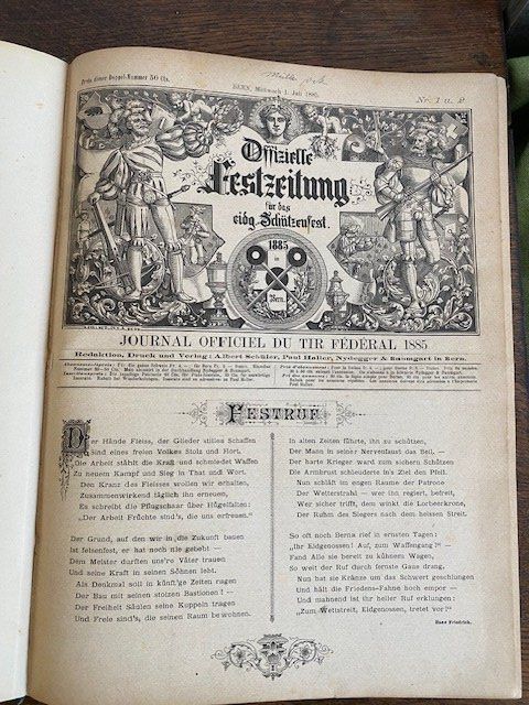 Libri: BUCH  SCHÜTZENFEST  BERN  1885 – Usato da Chur venduto da silbermon 3