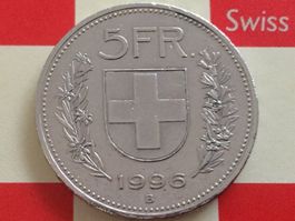 5 Franken 1996 ss+