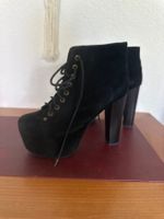 Bottines Jeffrey Campbell  noire talons en bois pointure 40