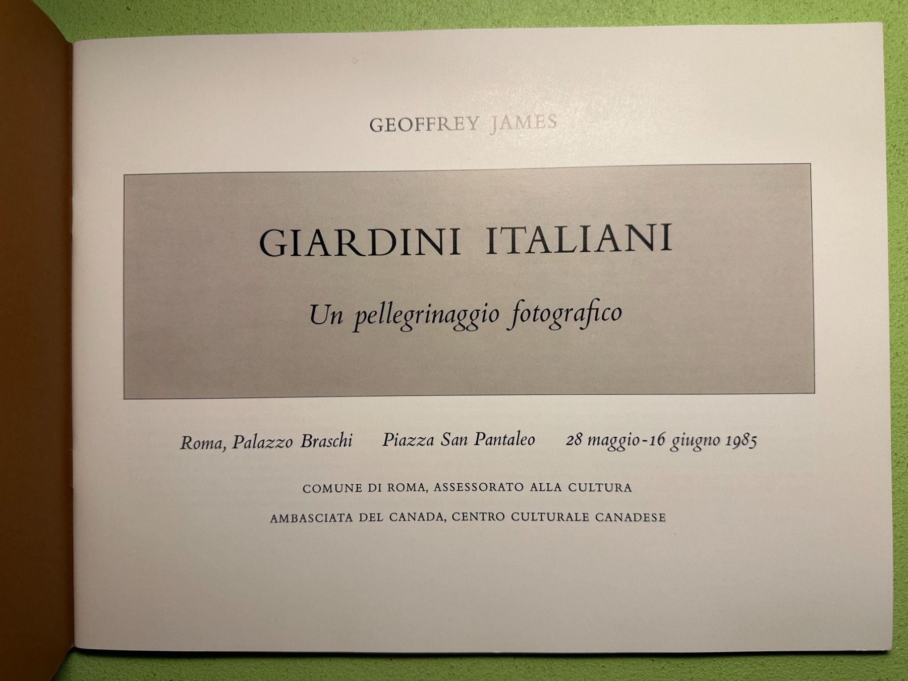 Bücher: Geoffrey James: Giardini Italiani. – Gebraucht aus Zürich von allp 1