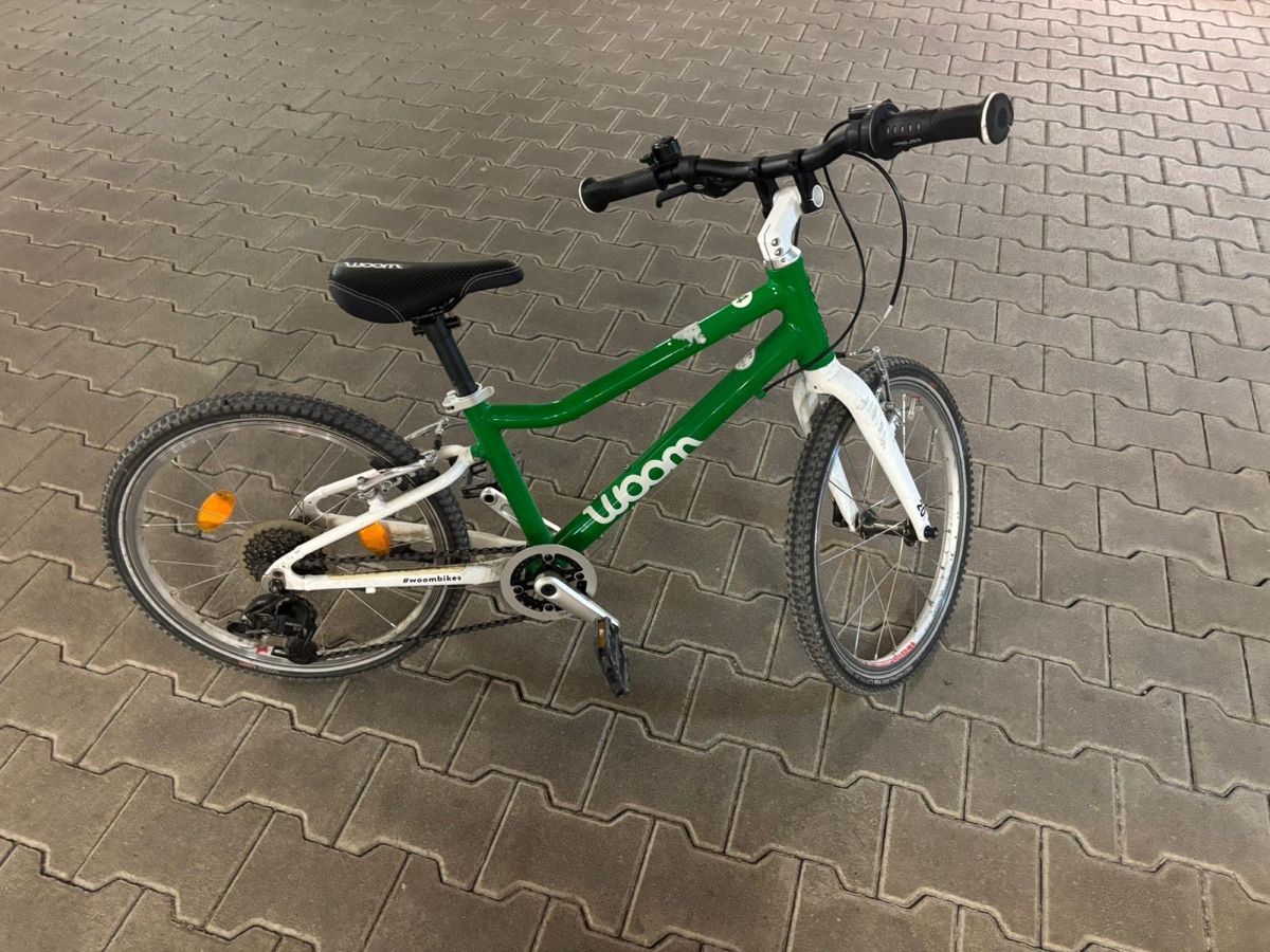 Woom Biciclette: Kinderfahrrad Woom 4 grün – Usato da Merenschwand venduto da Kkonradli