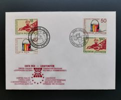 Liechtenstein FDC GA mit Costa Rica - Kombi 1988, RAR ab 1.-