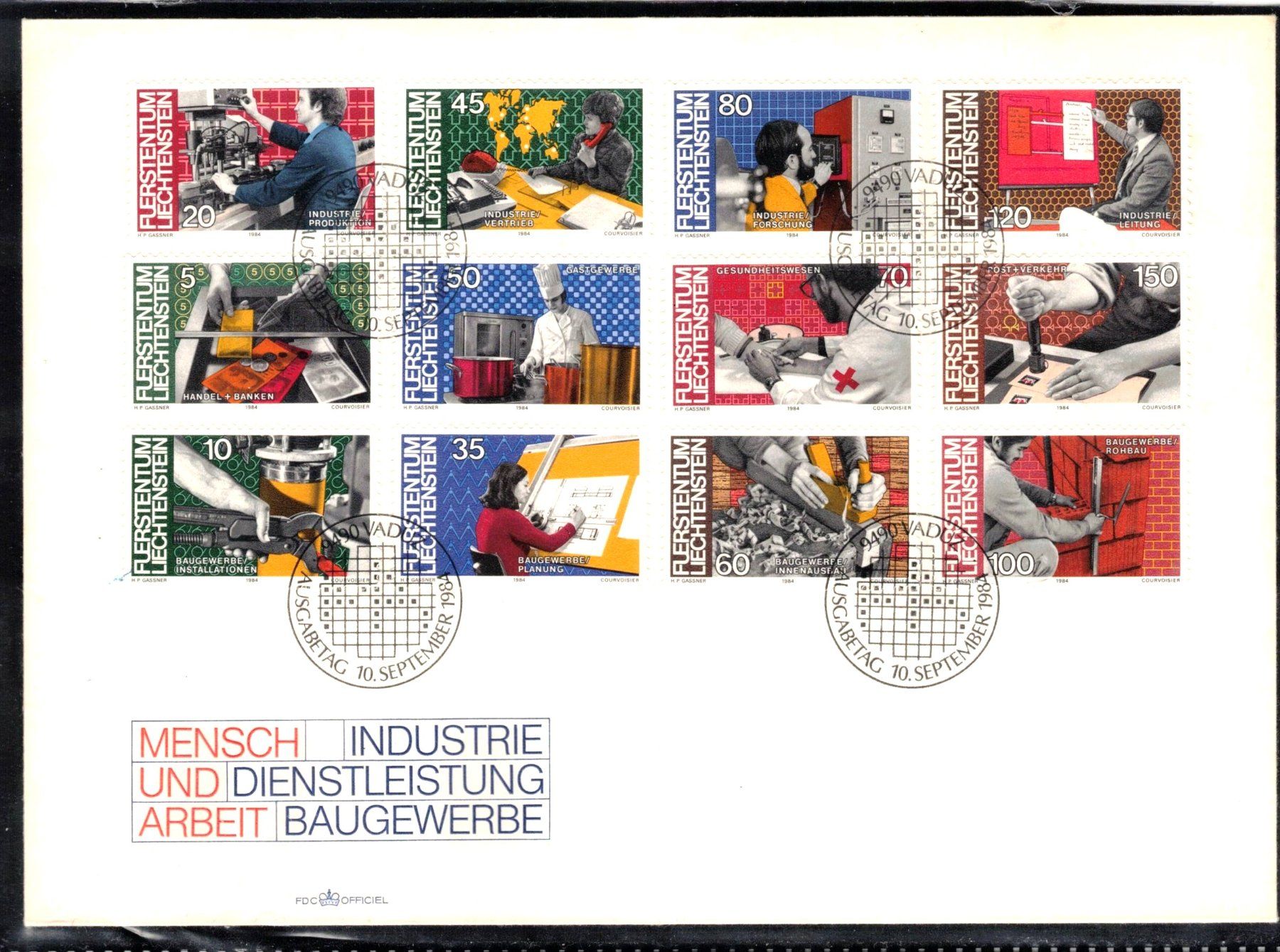 Tutti i francobolli: 1984  FDC Mensch und Arbeit – Nuovo (secondo la descrizione) da Rheinau venduto da loxis
