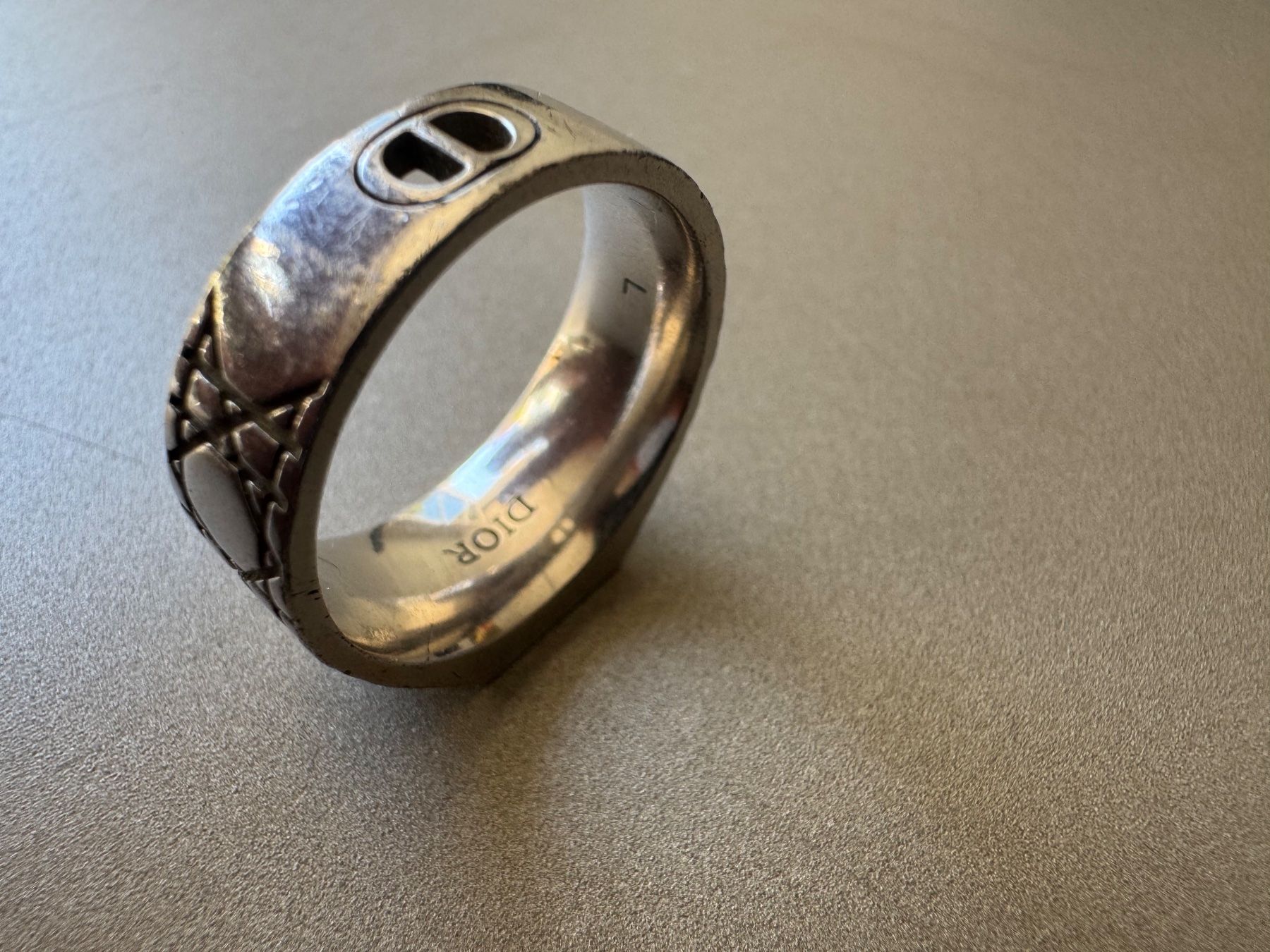 Dior Anelli: Dior Siegelring Cannage Silber – Usato da Winterthur venduto da Boabdil15 5