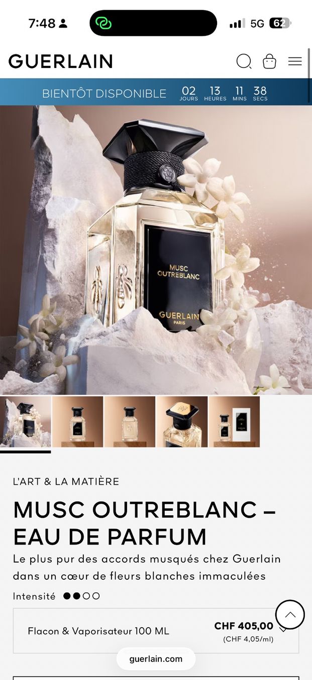 Guerlain Parfum & Eau de Toilette: Guerlain MUSC OUTREBLANC Eau de Parfum – Neu und originalverpackt aus Luzern von sas_r89l 1
