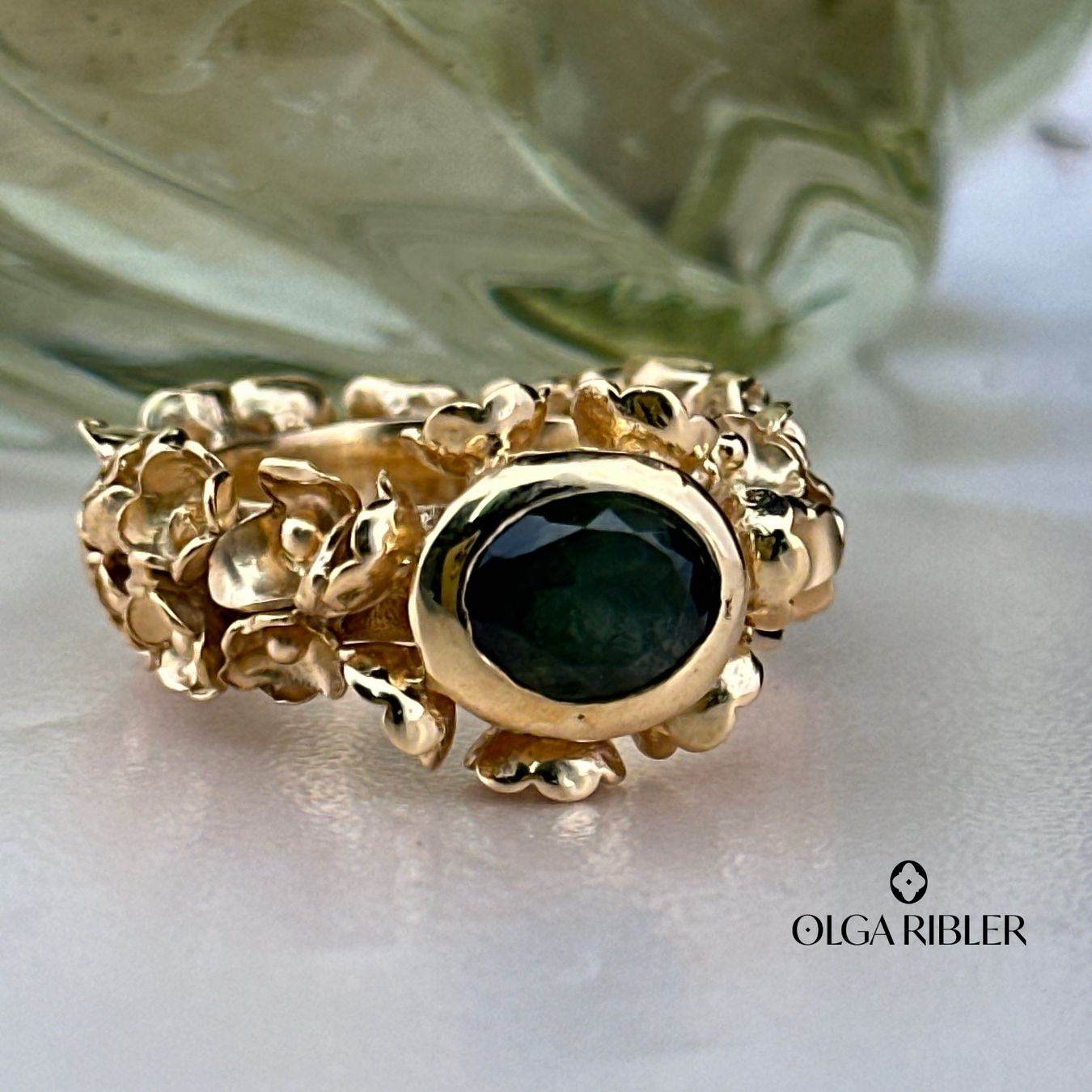 Olga Ribler Anelli: Blumen Ring mit Turmalin Ringgrösse 58 – Nuovo (secondo la descrizione) da Luzern venduto da Schmuckoutlet 4