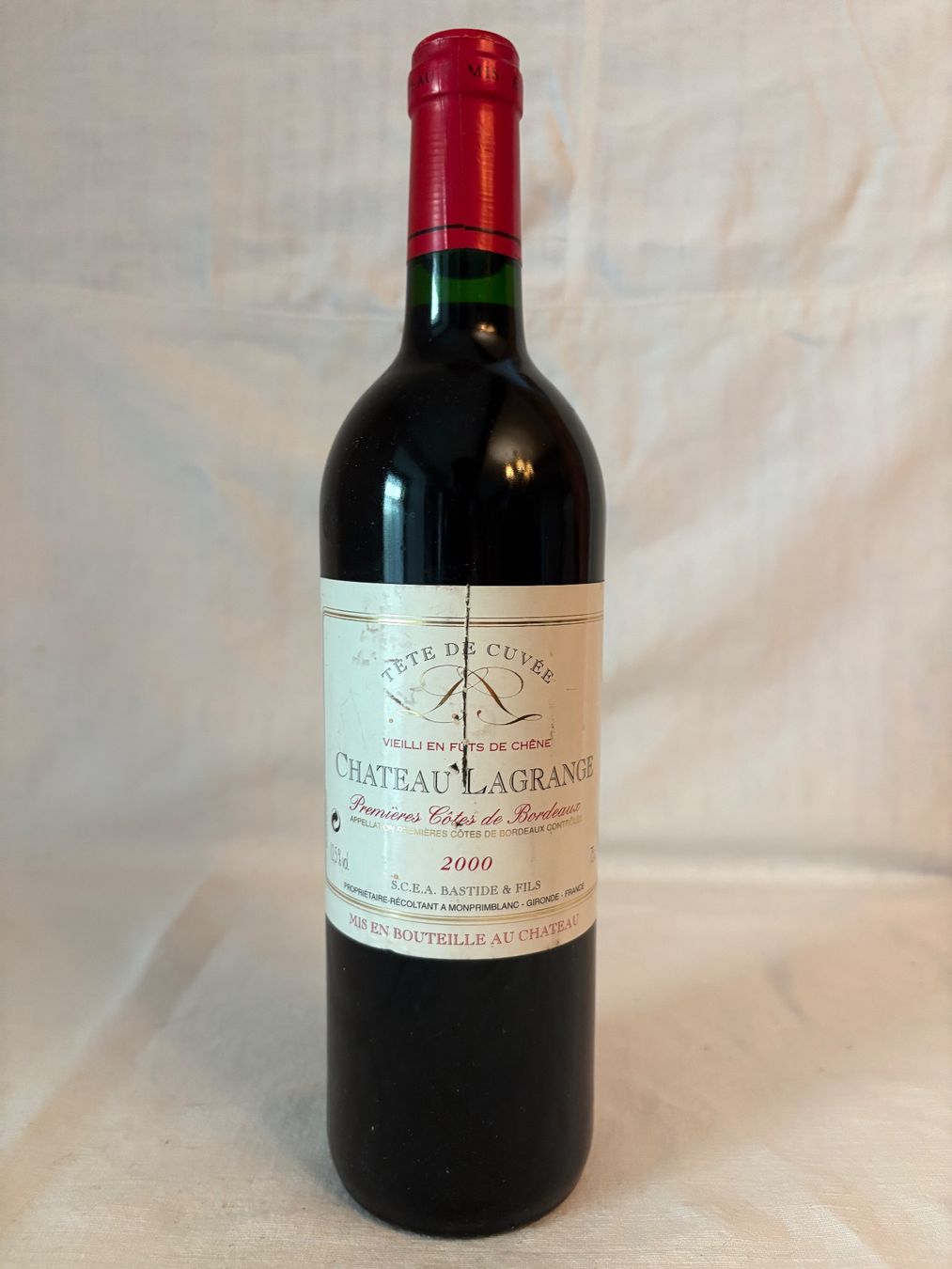 Vins: Château Lagrange "Tête de Cuvée" 2000 – D'occasion à Vers-chez-Perrin par David.23