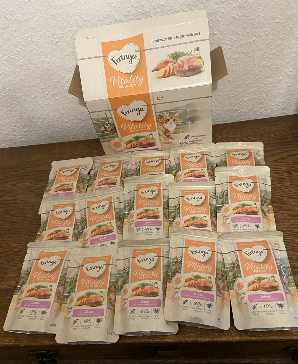Mangimi: Katzenfutter Feringa Vitality Nassfutter 46 Beutel – Nuovo e nell'imballaggio originale da Fislisbach venduto da KolibriSecondhand 2